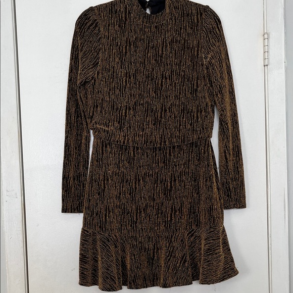 City Studio Black and Gold Sequin Dress - Picture 4 of 6